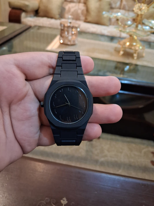 Black Arabic Aura Watch